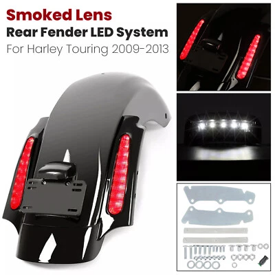 Rear Fender System For Harley CVO Touring Road King Electra Street Glide 09-13 - Image 1 of 4