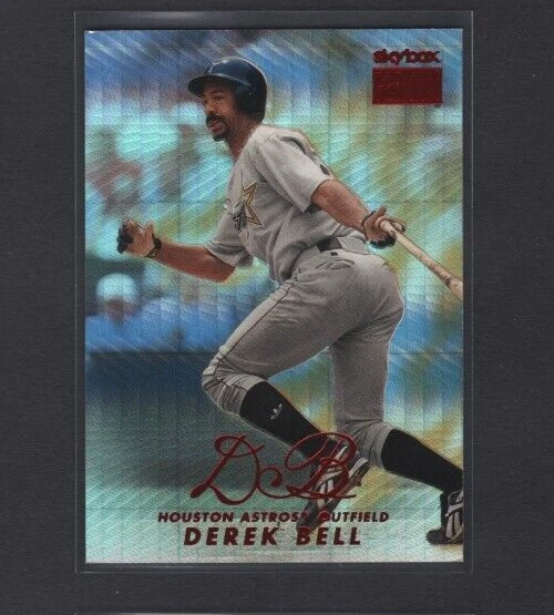 1999 SKYBOX PREMIUM STAR RUBIES PARALLEL #82 DEREK BELL ASTROS RARE SP  #44/50 - Image 1 of 2