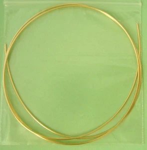 2 pies calibre 18 14k alambre de cuentas redondo relleno de oro 14k brillante medio duro W18HHg - Imagen 1 de 1