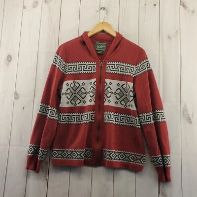 Suéter Woolrich Mujer Grande Multicolor Algodón Geométrico Cremallera Completa Cárdigan Foto 1 de 4