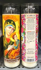 2 Kerzen Unsere Liebe Frau von der Immerwährenden Hilfe Nuestra Sra del Perpetuo Socarro candela - Bild 1 von 1