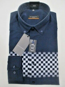 ETERNA Slim Fit  3647 18 F083  Modisches Hemd  dunkelblau Racing Style ÄL 67 - Bild 1 von 2