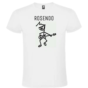 Camiseta Blanca con Logotipo de Rosendo Mercado 100% Algodón Tallas S M L XL XXL - Imagen 1 de 2