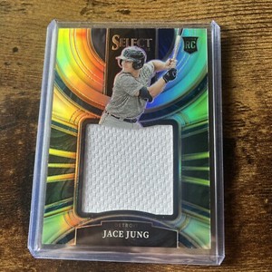 2023 Panini Select Jace Jung RC Jumbo Swatches Relic Silver Prizm #022/199