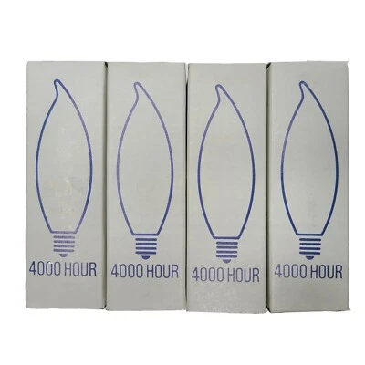 4 Philips 25-Watt / Clear BA9 Decorative Bulb with Candelabra Base - NEW - Image 1 of 4