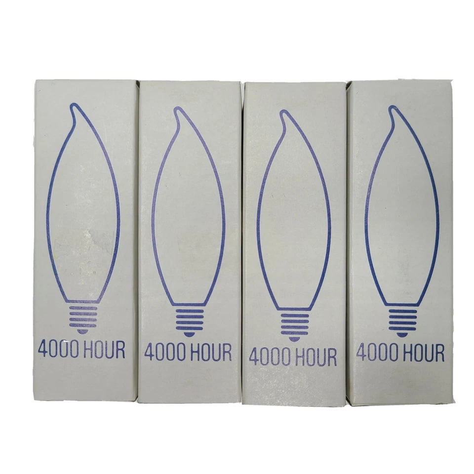 4 Philips 25-Watt / Clear BA9 Decorative Bulb with Candelabra Base - NEW - Image 1 of 4