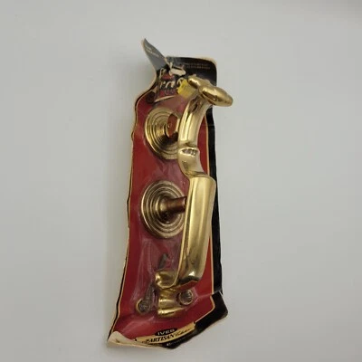 Llamador de puerta de latón macizo Ives tipo S brillante vintage nuevo de colección artesanal Foto 1 de 4