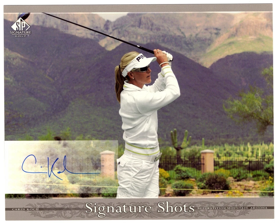 2005 SP Signature Carin Koch 8x10 Autograph Photo - LPGA - Image 1 of 1