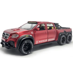 1/28 X-Class 6x6 Pickup Truck Model Car Diecast Toy Vehicle Toys for Boys Red - Picture 1 of 12