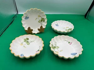 Set of 4 Villeroy & Boch MY GARDEN Floral design Fluted Cereal / Dessert Bowls - Picture 1 of 3