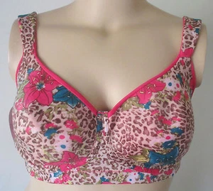 Sujetador R Nuevo con etiquetas para mujer sin cables elección cómoda reversible rosa o floral cobertura completa - Imagen 1 de 7
