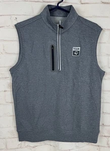 Johnnie O Weste Herren M grau Reißverschluss Denny Performance Team TaylorMade Logo EUC!!!! - Bild 1 von 7