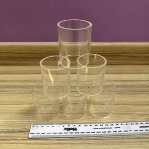 6 ACRYLIC DISPLAY STANDS 5cm X 6.5cm (used) - Picture 1 of 4
