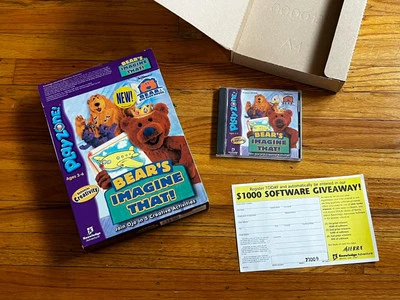 Bear In The Big Blue House Henson Bear's Imagine That PC Game Playzone Complete - Image 1 of 4