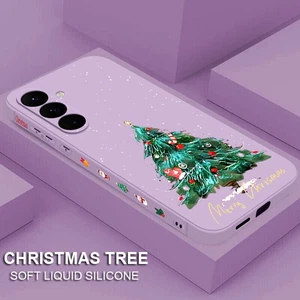 Christmas Case For Samsung S25 S24 Ultra S23 FE S22 A17 A16 Silicone Phone Cover - Picture 1 of 17