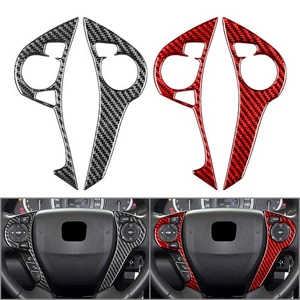 Carbon Fiber Steering Wheel Button Cover Fit For Honda Accord 2013-2017 14 - Foto 1 di 22