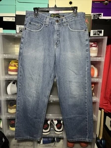 Jeans DE COLECCIÓN Azul Ancla Para Hombre 32x30* Azul Original Pierna Ancha Sueltos Desteñidos Y2K - Imagen 1 de 11
