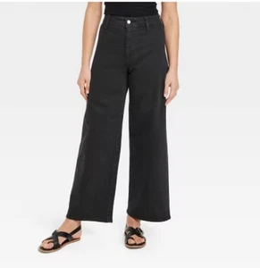 Neu mit Etikett schwarze hoch geschnittene Matrosenhose weites Bein Universalfaden Damen 8 - Bild 1 von 12