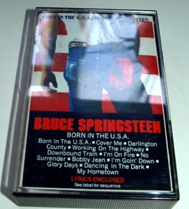 BORN IN THE USA - BRUCE SPRINGSTEEN - rock cassette tape - vgc - Imagen 1 de 1