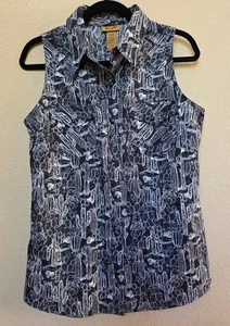 Wrangler 100% Baumwolle Kaktusmuster Damen Trägertop Größe - M - Bild 1 von 6