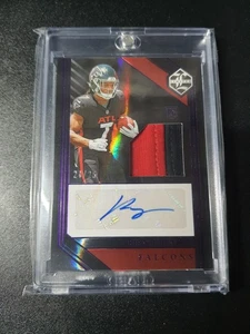 Bijan Robinson - Limited Football 2023 - Falcons - Patch Auto - Purple - RC /25 - Bild 1 von 6