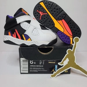 Nike Air Jordan 8 VIII Retro TD 6C Three Peats w/ Box shoes sneakers - Picture 1 of 3
