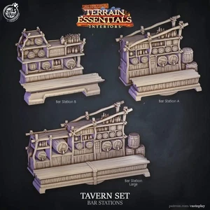 Tavern Set | TTRPG Scatter Diorama Dollhouse Miniature | Terrain Essentials - Picture 1 of 23