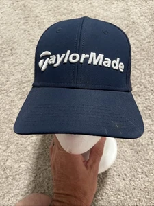 Taylor Made Mütze Cap A-Flex L/XL blau Golf weiß Logo PGA bestickt - Bild 1 von 6