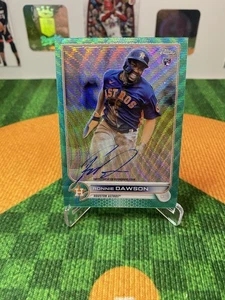 2022 Topps Chrome Ronnie Dawson Aqua Wave Refractor /199 Rookie Auto RC Astros - Bild 1 von 3