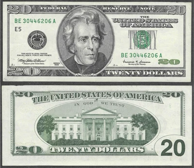 1999 US $20 Twenty Dollar Bill 'Monochrome' Note (Richmond Federal Reserve) - Image 1 of 4