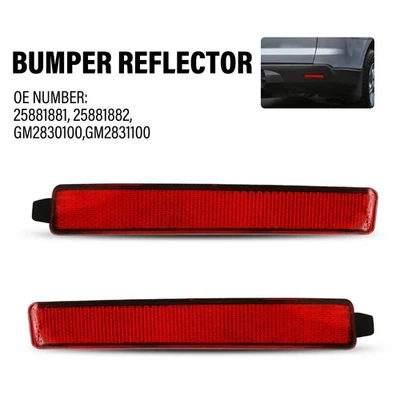 Reflector de parachoques trasero izquierdo y derecho para Cadillac SRX/Chevy Traverse/GMC/Saturno Foto 1 de 4