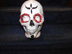 Adults Sugar Skull Mask - Halloween Cosplay Mask Costume Accessory Prop - Picture 1 of 4
