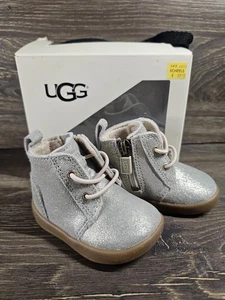 UGG Kristjan Metallic Chukka Boots Toddler Girls' Size 0/1 - Picture 1 of 8