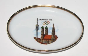 Plato de baratija de recuerdo de porcelana pequeño de los Juegos Olímpicos de Munich ~ Munich 1972 - Imagen 1 de 4