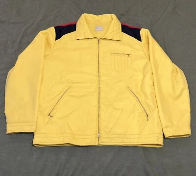 Jaqueta de esqui vintage Roffe amarela retrô tamanho grande - Imagem 1 de 2