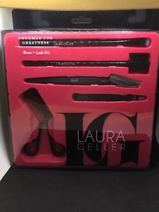 NEW Laura Geller Cosmetics ~ 5pc Eyebrow + Eyelash Brush & Tools Set - Picture 1 of 12