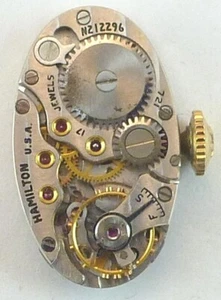 Movimento orologio meccanico Hamilton 721 vintage - ricambi/riparazione - Foto 1 di 6