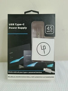 LifePowr 45 Watts USB Type-C Power Supply NEW - Picture 1 of 3