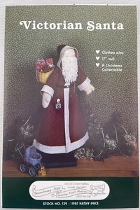 GOOSEBERRY HILL VINTAGE 17" VICTORIAN SANTA DOLL PATTERN 1987 Kathy Pace - Picture 1 of 2