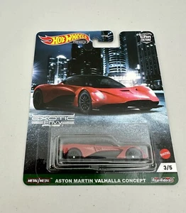 HOT WHEELS PREMIUM REAL RIDERS CAR CULTURE 3/5 ASTON MARTIN VALHALLA CONCEPT - Picture 1 of 8