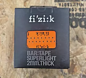 Fizik 2MM Thick Superlight Handlebar Tape Orange Color +Dust Caps New - Picture 1 of 4