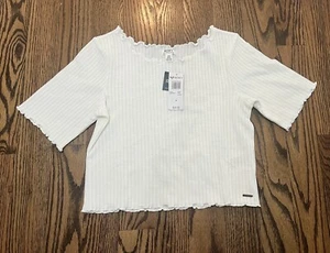 NUEVA Camisa Roxy Juniors Blanca Noche Sueño Mediana Manga Corta - Imagen 1 de 1