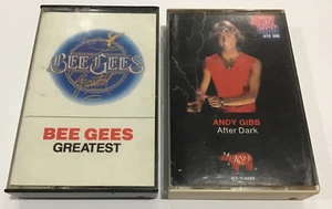 The Bee Gees Greatest Hits & Andy Gibb After Dark Cassettes - Picture 1 of 5