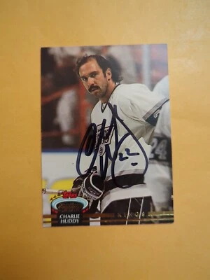 Charlie Huddy Signed Los Angeles Kings Card Foto 1 de 2