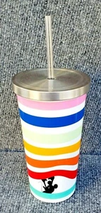 Disney Mickey 16oz Stainless Steel Cold Drink Tumbler (COMPLETE) [VHTF] (EUC)   - Picture 1 of 5