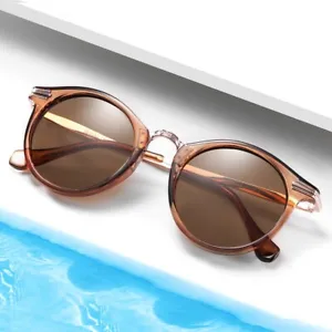 Round Polarized Sunglasses for Women Men UV400 Protection Fashion Vintage Shades - Picture 1 of 15