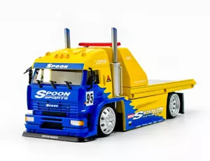 EY SH 1:64 KamaZ cucchiaio sport pianale rimorchio camion modello pressofuso auto da collezione - Foto 1 di 9