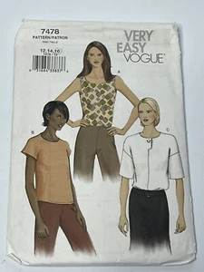Maglione top Very Easy Vogue V7478 modello Misses Petite taglia 12-16 TAGLIATO a 16 - Foto 1 di 2