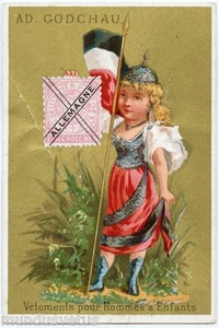 Chromo. Ad. Godchau. Francobollo Allemagne. Germany Timbro. Poste - Picture 1 of 2