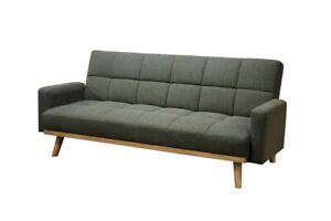 PERFECT FOR DORM SAGE GREEN BISCUIT TUFTED SOFA BED FUTON LIVING ROOM FURNITURE